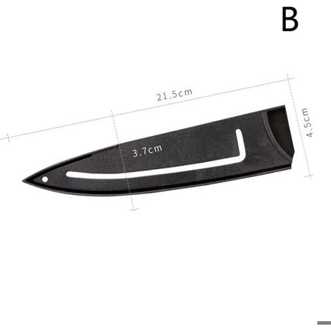 Couvre-couteaux de chef en plastique,protecteur de lame,protège-bords noirs,gaine polyvalente,étui,accessoires de - B[B67550071] (1/4)