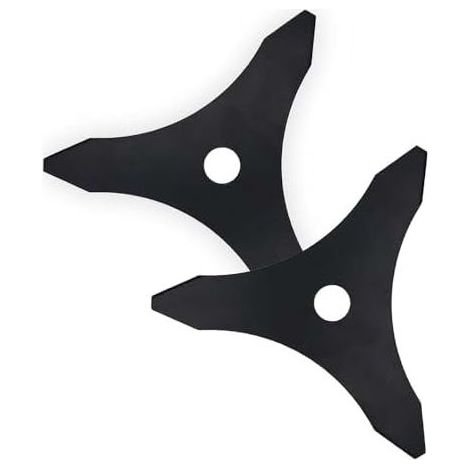 Disco per decespugliatore, 2 pezzi, lama per decespugliatore spessa 3 mm, decespugliatore a benzina a tre denti, diametro 25,4 mm, per prati e giardini, versione rinforzata - (1/5)