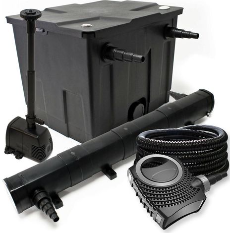 Kit de filtration biologique uvc 72 w bassin 12000 L + pompe fontaine