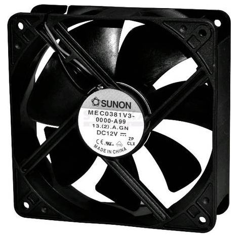 Sunon MEC0381V2-A99 Ventola assiale 12 V/DC 197.03 m³/h (L x L x A) 120 x 120 x 38 mm