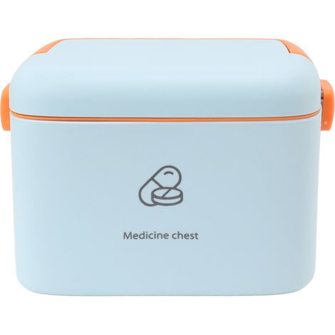 Boîte de Rangement pour Médicaments Familiaux, Organisateur de Pharmacie d'Urgence avec Plateau Amovible, Grande Capacité (1/5)