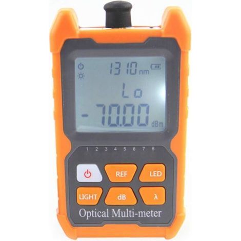 Détecteur de matériaux Compteur de puissance optique , testeur de câble à fibre optique avec lumière LED Testeur de câble réseau (1/4)