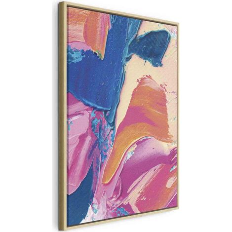 Impression toile artgeist abstraite 40x60 cm cadre bois