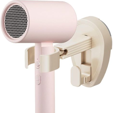 Bardusch Porte-cheveux pour salle de bain, organisateur de sèche-cheveux Support d'aspiration à 360 degrés Rotation Séchante pour mur Stand de soutien au sèche-cheveux pour l'appartement, la salle d (1/5)