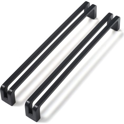 Poignée Meuble Noire Lot de 6 – 128 mm Poignée Cuisine Placard Tiroir (1/5)