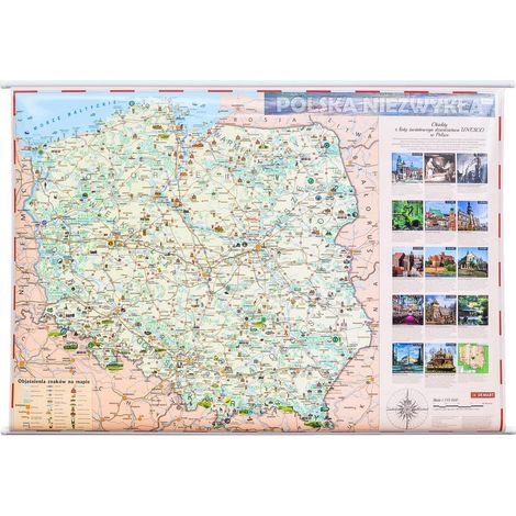 Polen Außergewöhnlich 1:715.000. Wandkarte für Kinder. Demart (1/5)