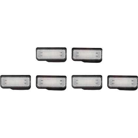 6x LED-Kennzeichenbeleuchtung für Mercedes-Benz W203 5D/W211/W219/R171()