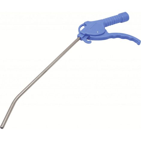 Pistola aria soffiaggio per compressore con canna lunga 1/4" curva 30cm 300mm 13Nsa