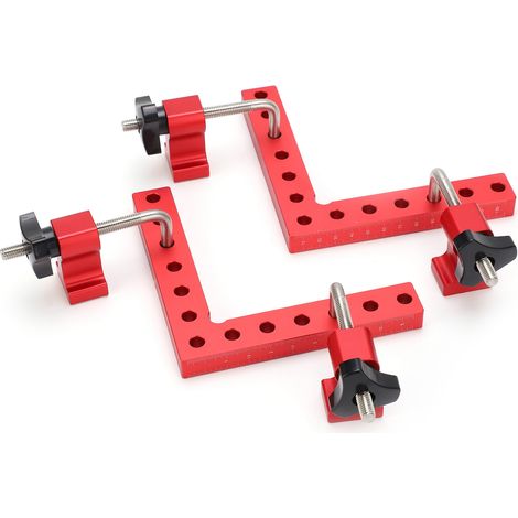 Équerre de serrage en alliage d'aluminium, outil de positionnement à angle droit 90°, kit de mesure pour assemblage précis