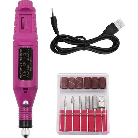 Mini taladro eléctrico, amoladora eléctrica, bolígrafo eléctrico recargable por USB, mini taladro eléctrico, herramientas de amolado (1/5)