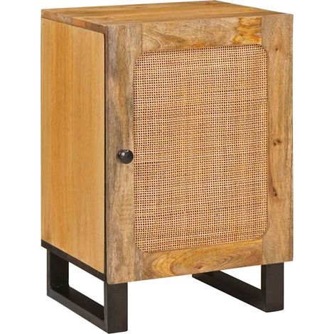 Badezimmerschrank Braun 38 x 33 x 58 cm Massivholz Mango vidaXL