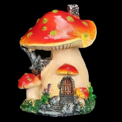 Shipenophy Décor de champignons Ornement de Bonsaï Paysage Statue Artisanat Résine Décor de Champignon Artificiel jardin objet (1/4)