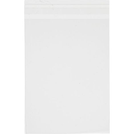 Sachets transparents plats à fermeture autocollante - 12 x 16 cm - 50 pcs