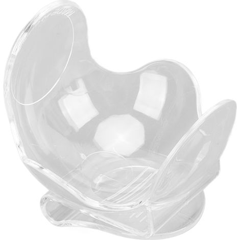 Kleiner und tragbarer Tennisballhalter aus transparentem ABS-Kunststoff mit Gürtelclip, ideal für Training und Wettkampf. Spart Zeit. (1/4)
