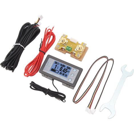 Gestionnaire de capacité de batterie 120 V 200 A avec écran LCD, coulomètre et shunt pour camping-car (1/5)