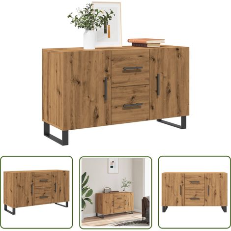 vidaXL Sideboard Artisan-Eiche 100x36x60 cm Holzwerkstoff (1/5)