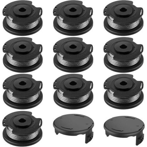 Spule für BOSCH, 10+2 Ersatz-Nylonspulen F016800569/F016800385, Spule für Bosch EasyGrassCut, kompatibel mit 23SL/26S (Durchmesser 1,65 mm, Länge 4,9 m).