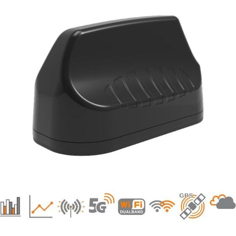 Poynting Antena MIMO 7 en 1 Alto Rendimiento, Negra, 4x LTE/5, 410-3800, 2x 2.4,5 GHz WiFi, GPS