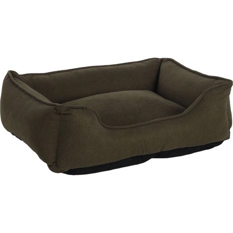 Panier Chien Coussin Chien et Chat Panier Vert Textile Confortable avec poignée 65x50x20cm