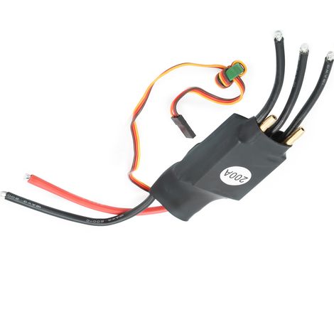 200A Bürstenloser elektrischer Drehzahlregler (ESC) mit Wasserkühlung für funkgesteuerte Modellboote (1/5)