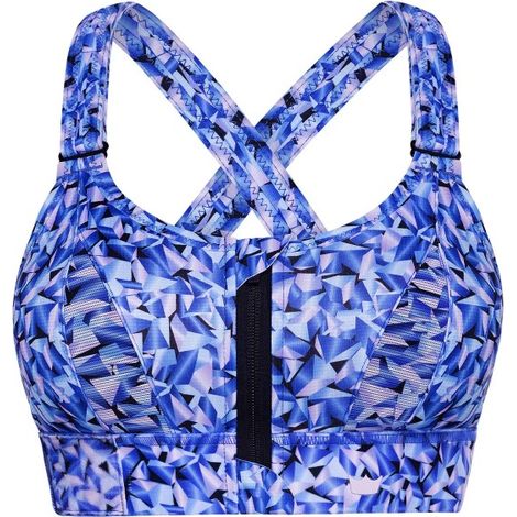 SHEFIT SPORT-BH BLAUES MUSTER STARKER HALT VERSTELLBAR 6XL