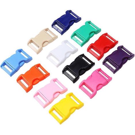 Sangle de sac à dos multicolore réglable avec boucle à dégagement latéral, 80 pièces (1/5)