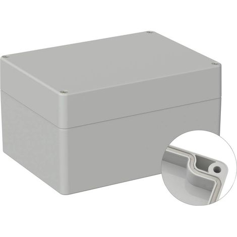 TRU COMPONENTS TC-9065676 Boîtier industriel 160 x 120 x 90 ABS gris clair (RAL 7035) 1 pc(s) (1/3)