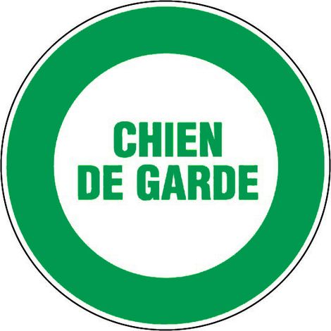 Panneau Chien de garde - Rigide Ø 80mm - 4021379