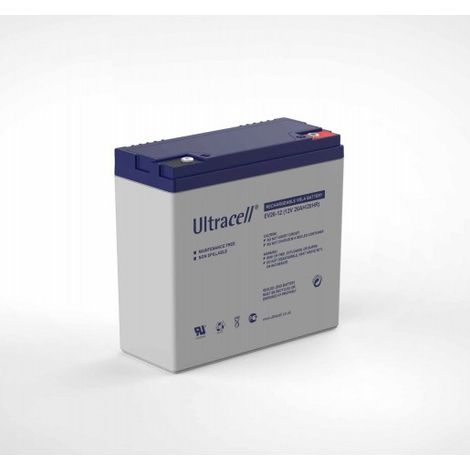 Batterie Rechargeable Plomb Ultracell EV26-12 - 12 V 26Ah pour véhicules électriques (1/2)