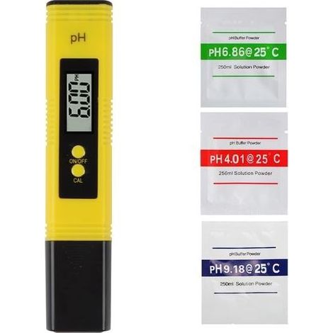 Ph Mètre Électronique Testeur Ph Mètre, avec Écran LCD, Plage de Testeur de Ph 0,00-14,00 Ph (1/5)