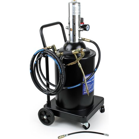 Wiltec Ingrassatore ad aria compressa professionale 15l per lubrificazione su auto e macchinari (1/5)
