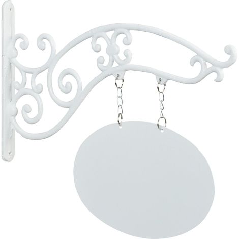 Letrero de pared de hierro fundido para marcar