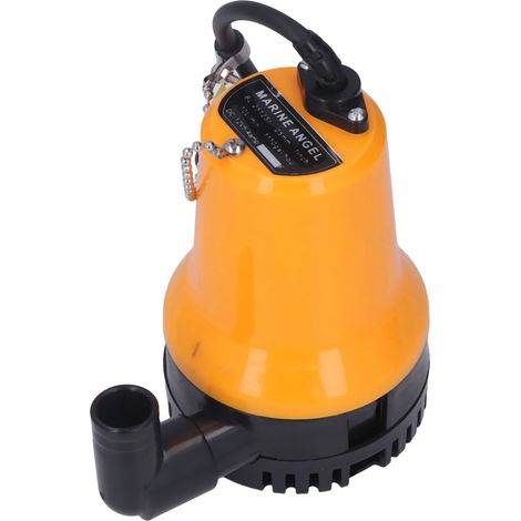Pompe immergée écope miniature 70L/min 5400tr/min 45W hauteur refoulement 4m 12V CC ABS laiton pour aquarium bateau (1/5)