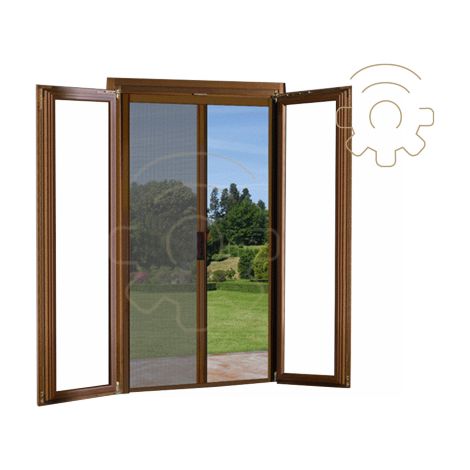 Moustiquaire A  rouleau horizontal pour portes avec crochet 150x250 moustiquaire couleur bronze porte de balcon moschiera