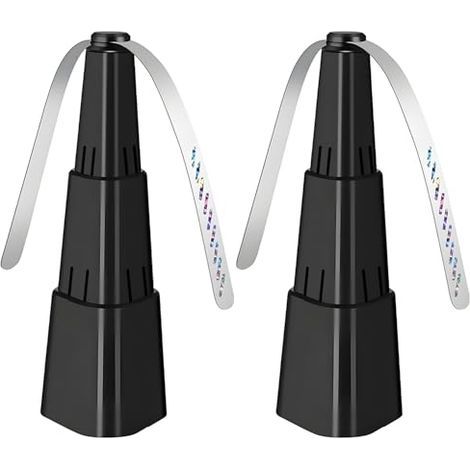 Ventilateur Anti-Mouches, 2PCS Ventilateur Anti Moustiques Pliable & Extensible, Usage Table/Suspendu pour Pique-Nique et Barbecue (1/5)