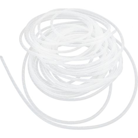 Gaine de protection spiralée pour câbles, organiseur de câbles flexible, blanc, Ø 16–4 mètres (1/5)