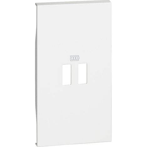 Living Now enjoliveur 2 modules chargeur blanc BTICINO BTKW12C