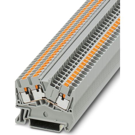 Bloc de jonction de traversée Phoenix Contact PTS 2.5-TWIN, 0.14  4mm², Enfichable, Gris ( Prix pour Paquet de 5 )