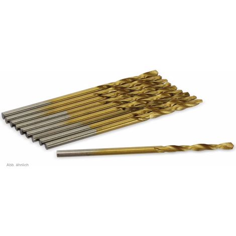 HSS-Spiralbohrer, titaniumbeschichtet 3,00 mm - 10 Stück
