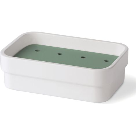 Lineabeta - Portasapone con griglia verde salvia