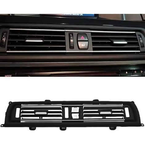 Grille d'aération avant pour console centrale LHD compatible avec F10 520D - Grille de ventilation avant CA compatible avec 530d F10 F18 525d 535d Série 5 (centre-sans chrome) (1/5)