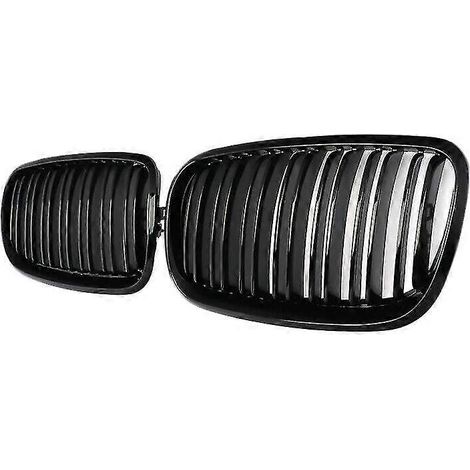 Doppelniere Frontgrill für BMW X5 E70 und X6 E71 (2007-2013) (ABS, glänzend schwarz)