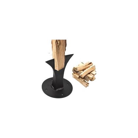 Fendeuse de bûches manuelle – Compacte (11 x 13,5 cm) – Convient aux bois durs – Vis incluses pour une installation rapide (1/5)