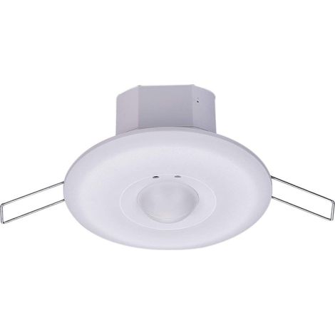 Détecteur de Mouvement, Détecteur de Mouvement à Micro-Ondes, Encastré Plafond Monté Interrupteur de Lumière 30 minutes de délai