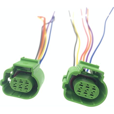 Automotive connector for inner and outer rear light harnesses of Audi A4L, A6L, C7, B8 and B9 models. (1/5)