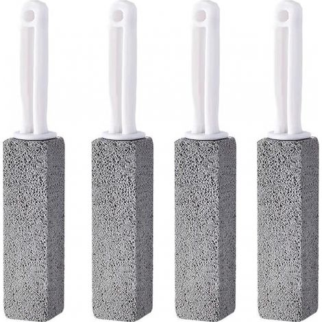 4er-Pack Bimsstein-Reinigungsbürste, Bimsstein-Toiletten-Reinigungsbürste mit Griff
