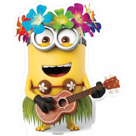 Figurine en carton Hawaiian Guitar Minion H 81 cm (1/3)