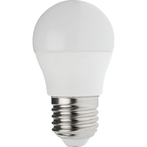 Velamp lampadina LED forma a sfera (P45) - Copertura opale - Attacco a vite grande (E27) - Potenza 6W Equivalenti 42W - Luminosità 490lm - Temperatura colore 4000K (luce naturale) (1/5)