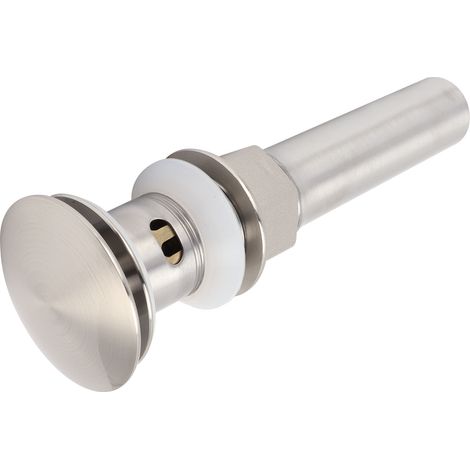 Bonde d'évier en acier inoxydable avec trop-plein, bouchon de filtre sous-évier pour la maison (1/5)