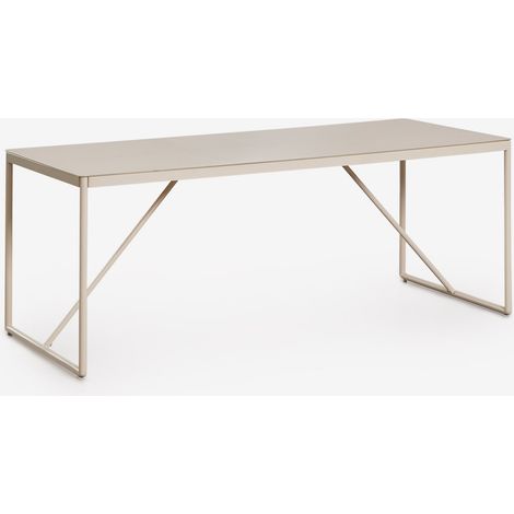 Tavolo da pranzo rettangolare 185x85 cm in acciaio Melida SKLUM